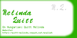 melinda quitt business card